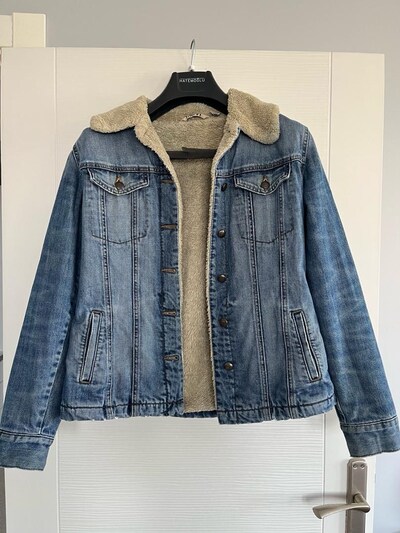 mavi jeans kadın kot mont 36-38 beden (s)