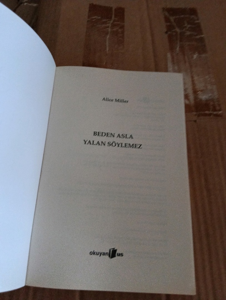 Alice miller beden asla yalan söylemez kitabi - 3