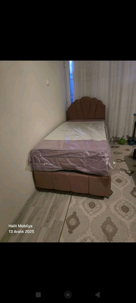 Tek kişilik baza Başlık petli yatak takım sandıklı baza - 3