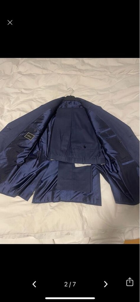 brioni 49 beden %100 yün kruvaze takım elbise - 2