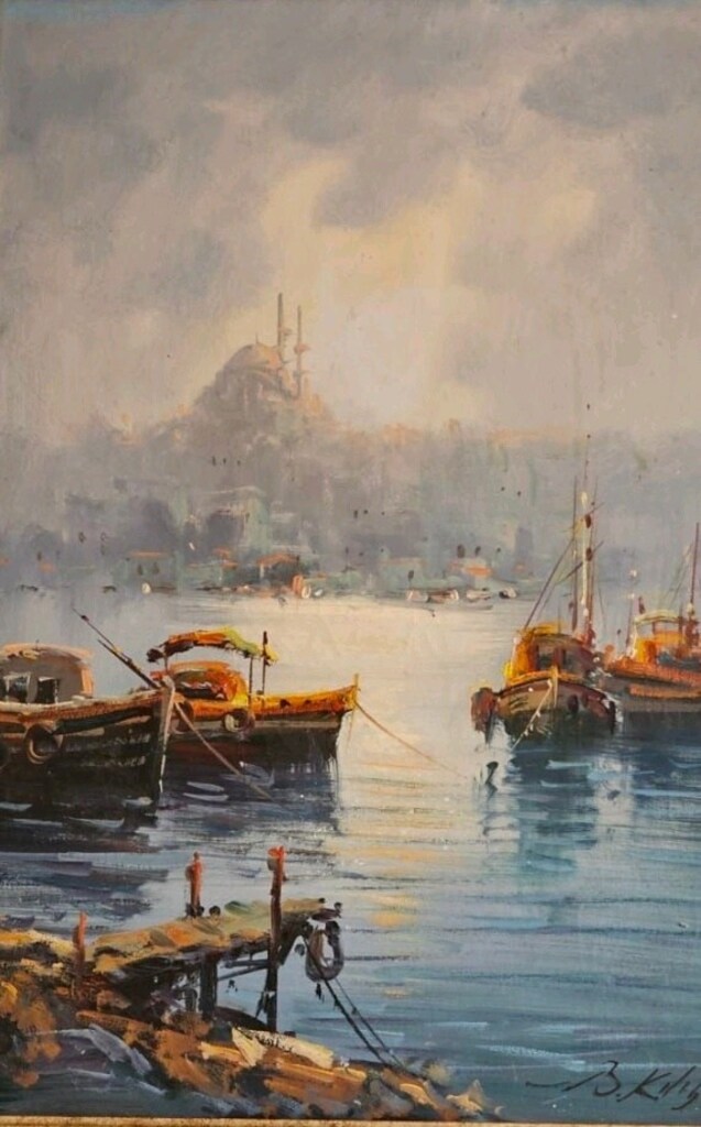 Bülent Kılıç Orijinal İmzalı Yağlı Boya Tablo (81x60 cm) - 6