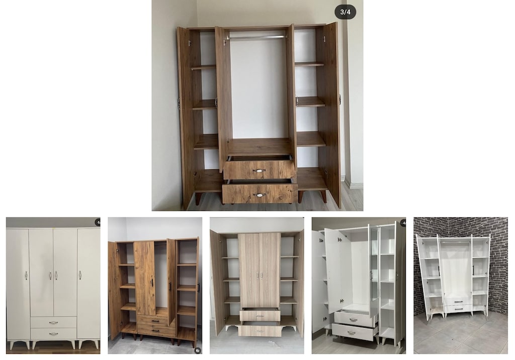 4 kapaklı elbise dolabı bagaywsfin - 6