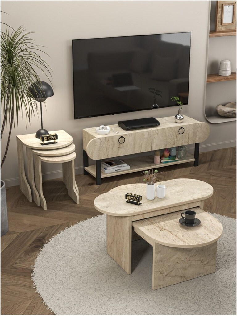 6' LI SET, TV SEHPASI & 2' Lİ ORTA SEHPA & 3'LÜ ZİGON SEHPA