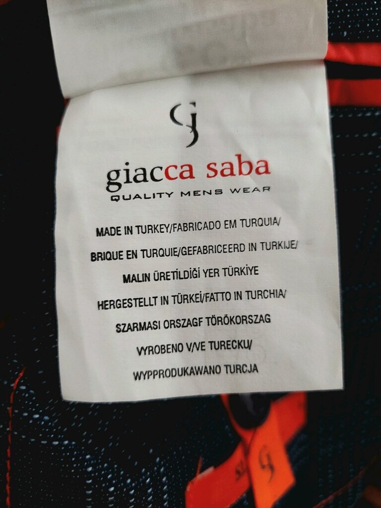 G.C.C erkek ekose lacivert KETEN karışımlı ceket - 8