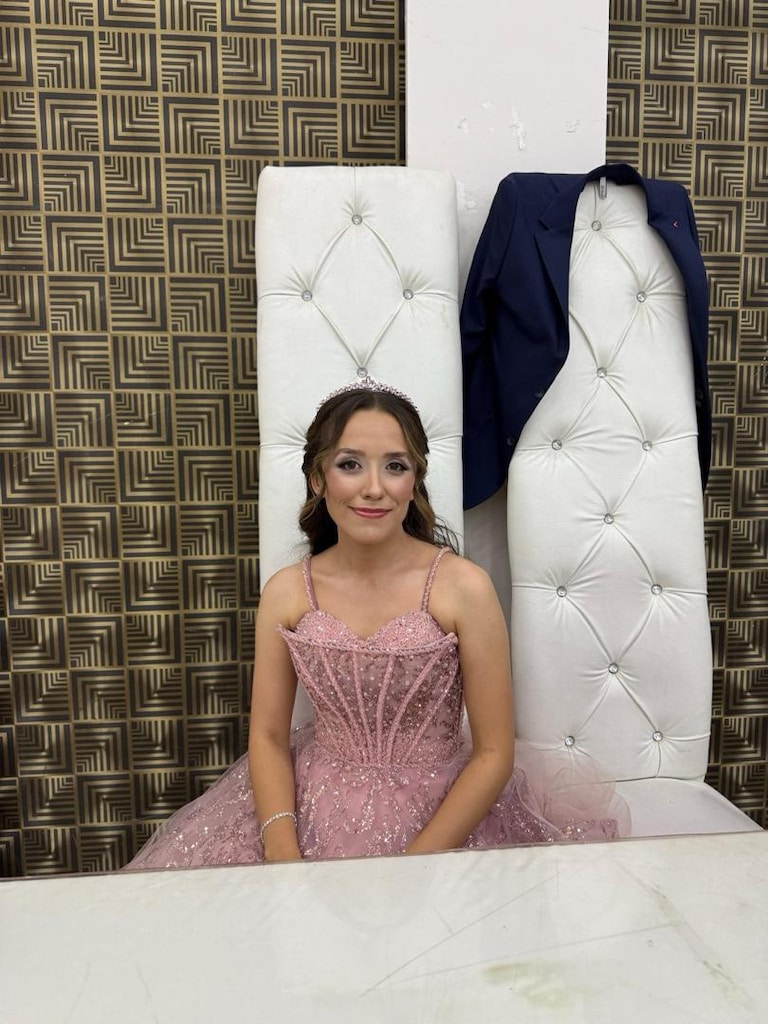Pudra Pembe Nişan Elbisesi - 5