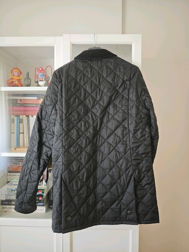 Barbour Heritage Liddesdale Kapitone Slim Fit Black Mont - 2