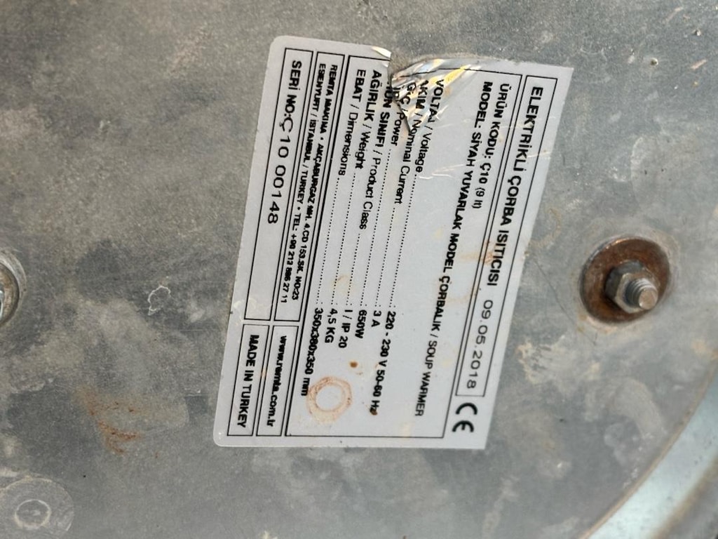 Çorba ısıtıcı Remta CB10, 9 litre - 4