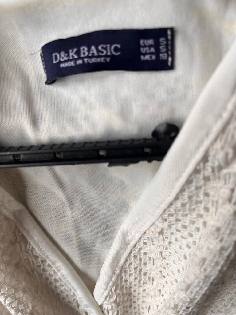 D&K Basic S Beden Hasır Kemerli Ajurlu Yazlık Elbise - 3
