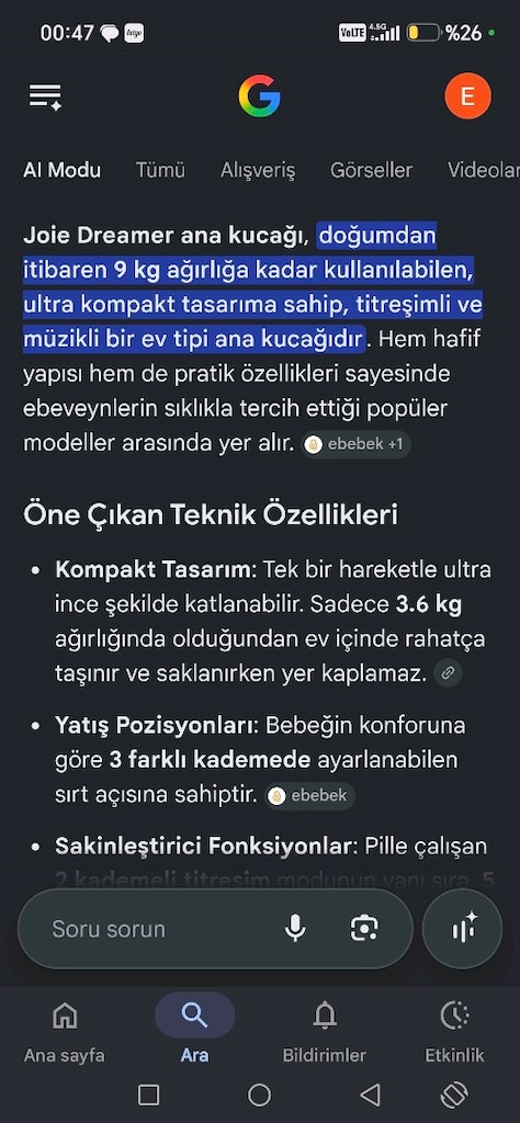 joie dreamer ana kucağı - 5