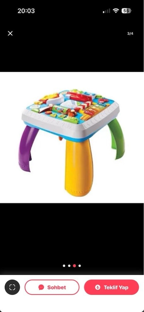 fisher price eğitici köpekcik aktivite masası - 2