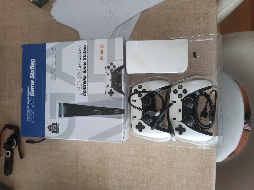 Mini PS5 Görünümlü Nostalji Oyun Konsolu (64GB / Çift Kol / Kutulu) - 2