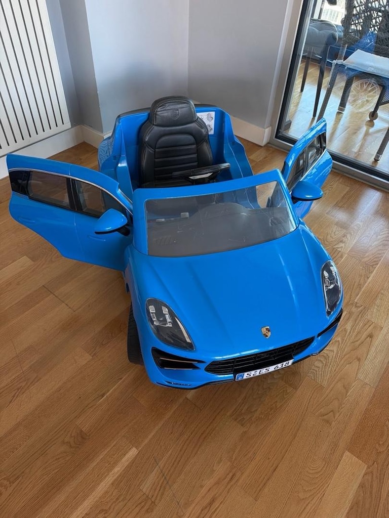 Akülü Araba Porsche Macan Mavi - 2
