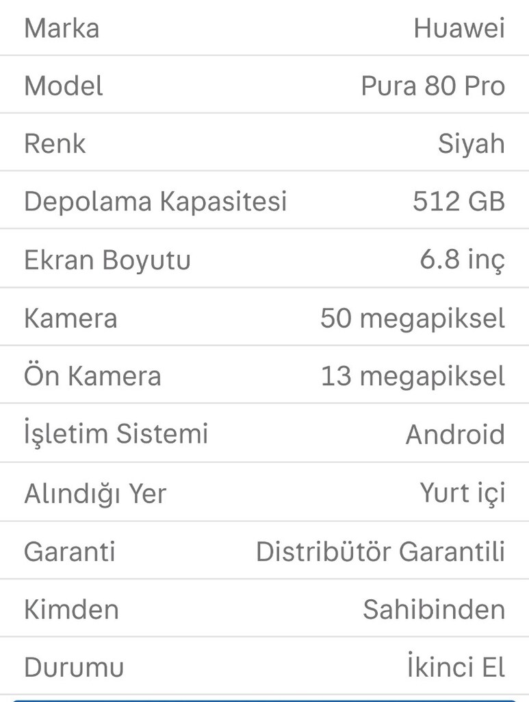 Huawei Akıllı Telefon - 2