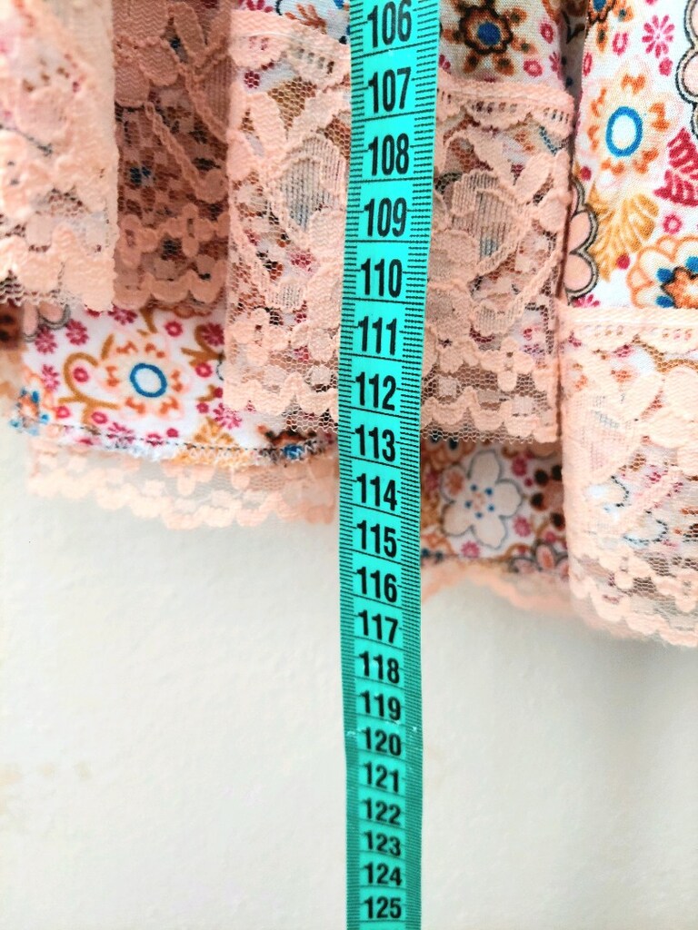 Çiçek desen dantel işleme yazlık elbise - 8