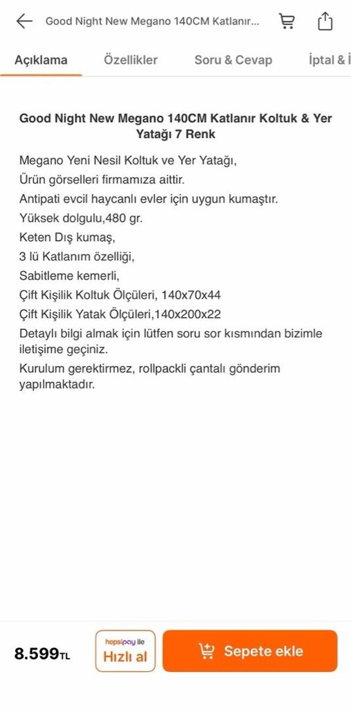 Yer Yatağı Olabilen Katlanır Koltuk - 5