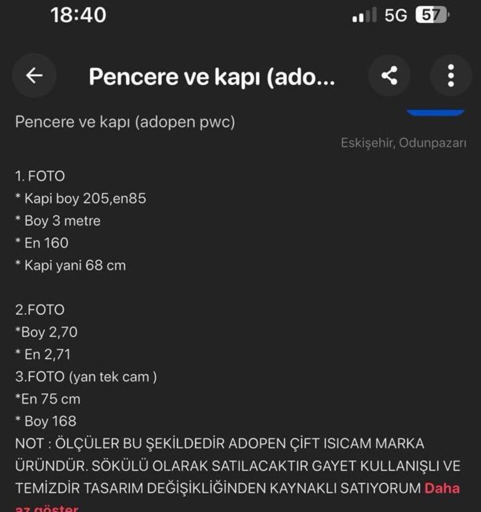 Adopen çift cam balkon kapama - 4