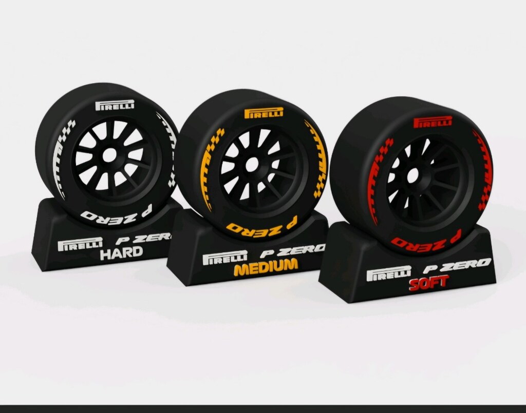 F1 Pirelli P Zero Mini Lastik Seti - 3'lü Dekoratif Koleksiyon - 4