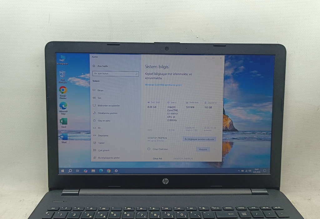 HP 15-İ3 5005U İŞLEMCİ-8 GB RAM-120 GB SSD-15.6' EKRAN-BATARYA YENİ - 2