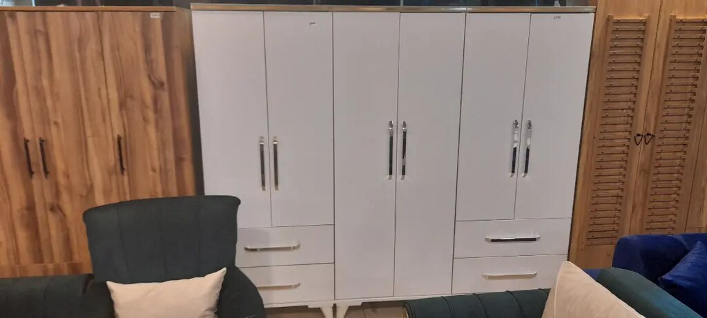 Sıfır 6 kapılı gardolap elbise dolabı - 10
