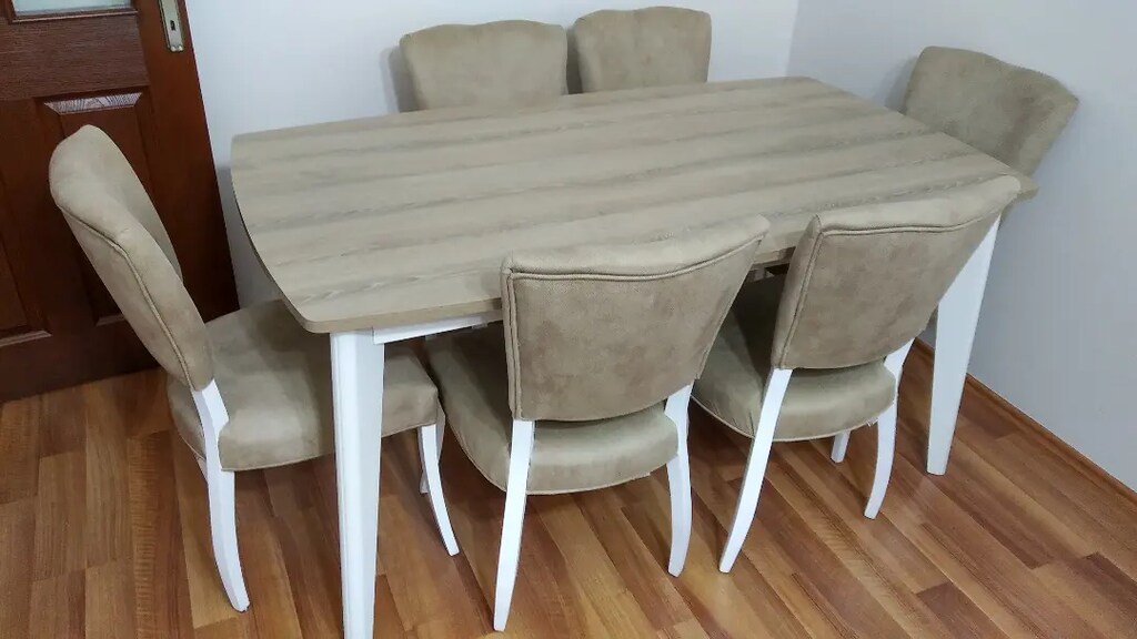 Kelebek mobilya sıfır yemek masa ve sandalyeleri - 2