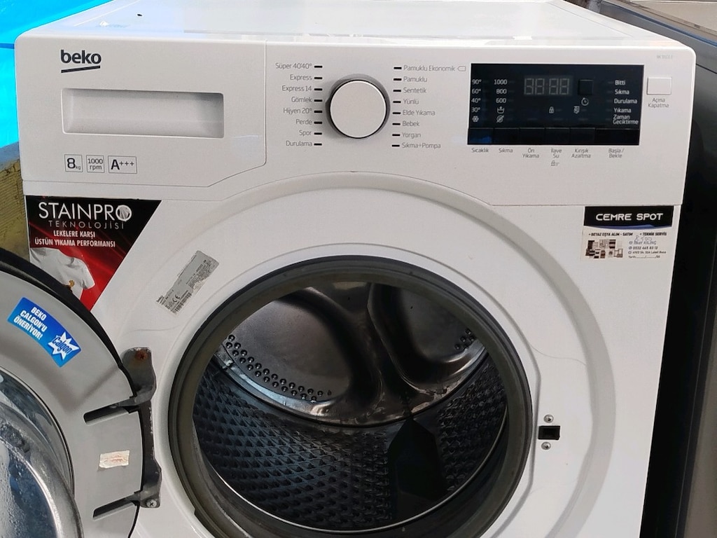 BEKO 8 KG ÇAMAŞIR MAKİNESİ İZMİR İÇİ 3 AY GARANTİMİZ VARDIR - 4