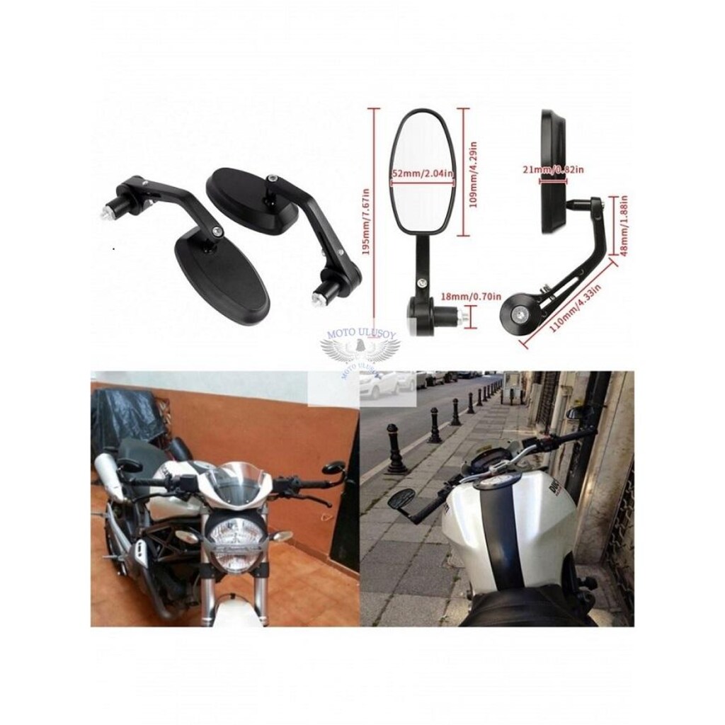 Cf Moto Mt 800 Gidon Aynası Oval Camlı - 3