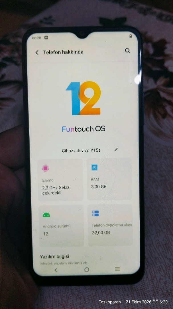 Temiz Vivo Y15s 32 GB / 3 GB RAM (Türkiye Cihazı) - 3