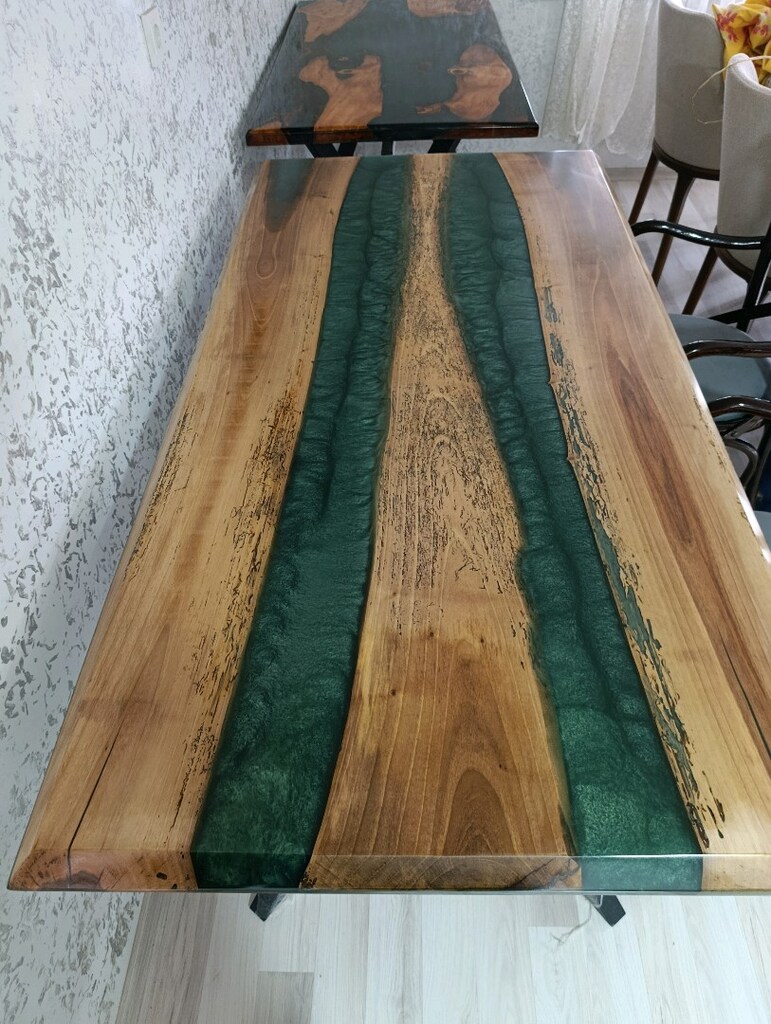 CEVİZ AĞACI EPOKSİ MASA - 5