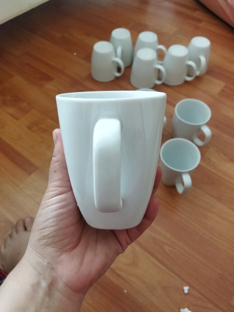 ıkea 6 lı porselen kupa seti 350 ml - 4