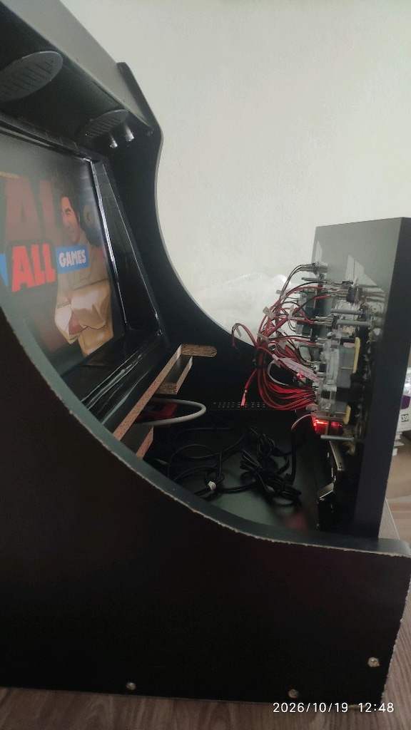 Arcade Bartop Atari Oyun Makinesi - El yapımıdır - 8