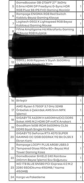 RTX 4070 SUPER Oyuncu Sistemi + XDrive Atak Oyuncu Koltuğu + Masa