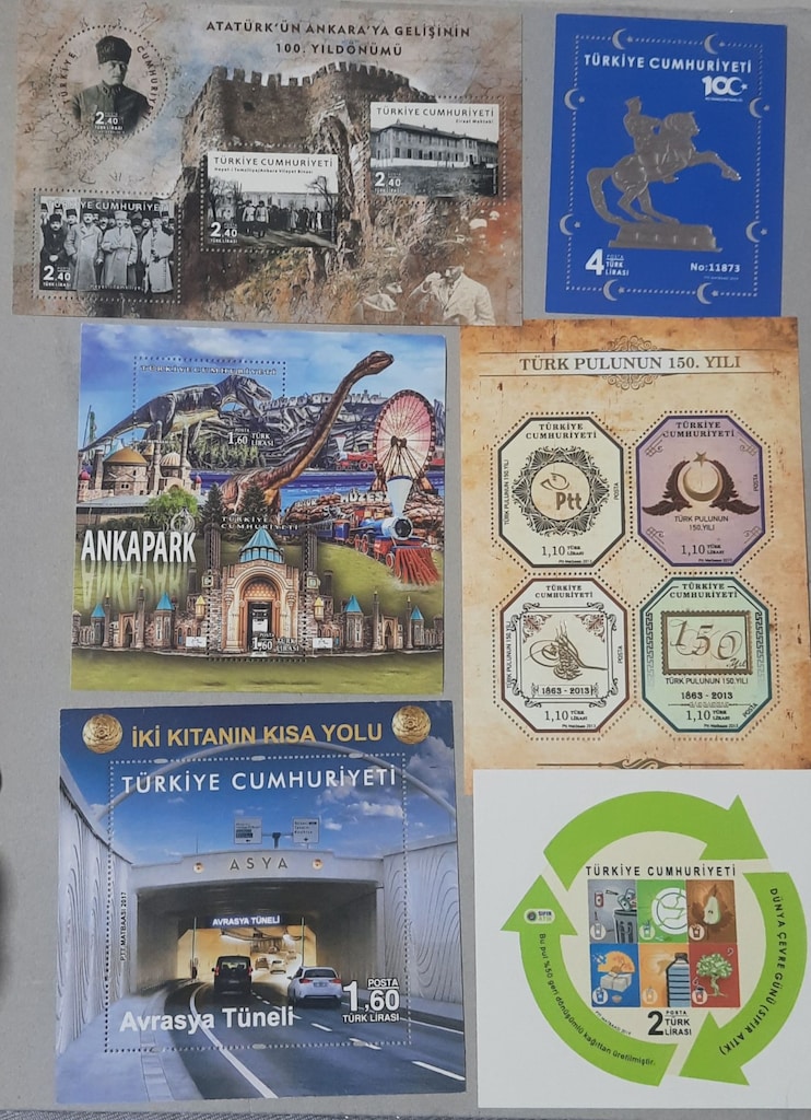 TÜRKİYE BLOK PULLAR 31 ADET MNH KULLANILMAMIŞ PUL KOLKSİYONU - 2