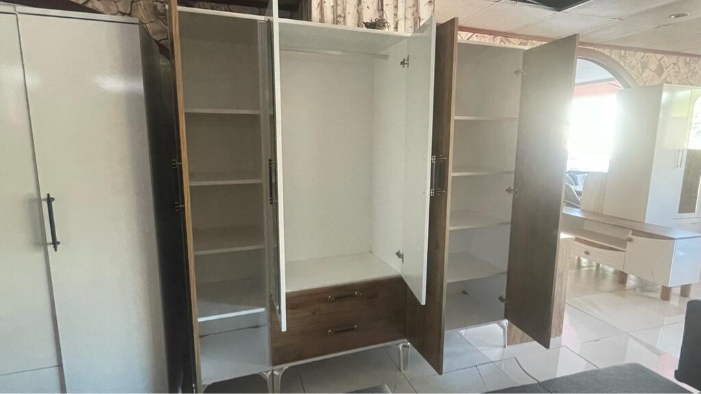 5 kapaklı elbise dolabı mdf - 2