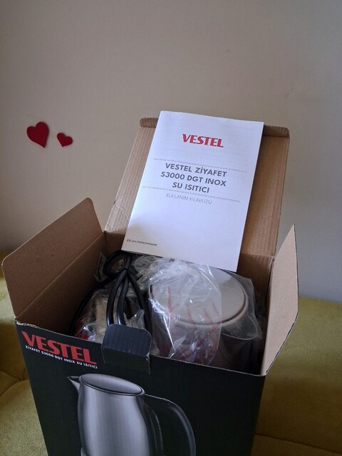 VESTEL GARANTİLİ SIFIR SU ISITICI