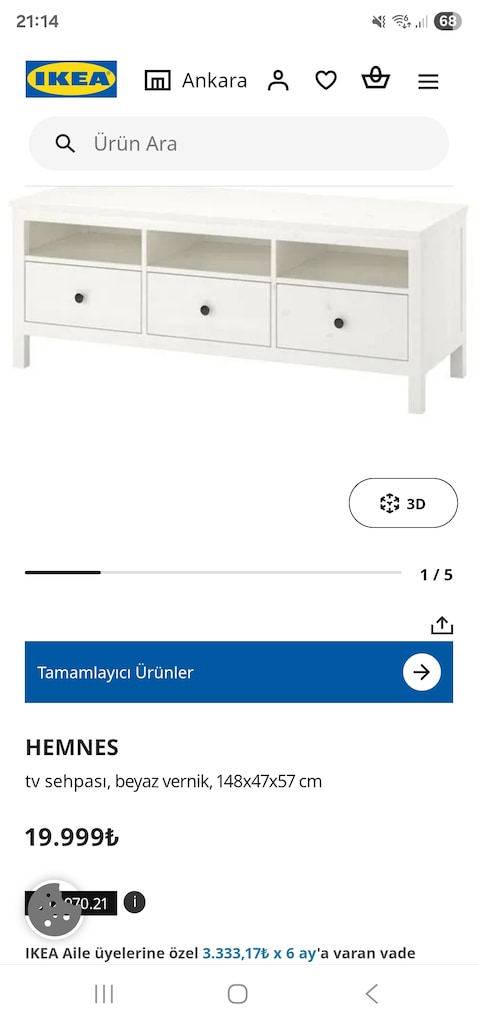 İkea hemnes tv sehpası - 2