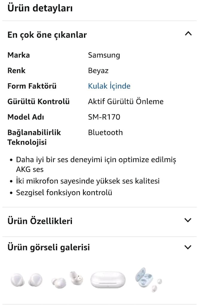 SAMSUNG AİR PODS TEK KULAKLIK KAYIP TERTeMİZ ÇALIŞIR DURUMDA - 8