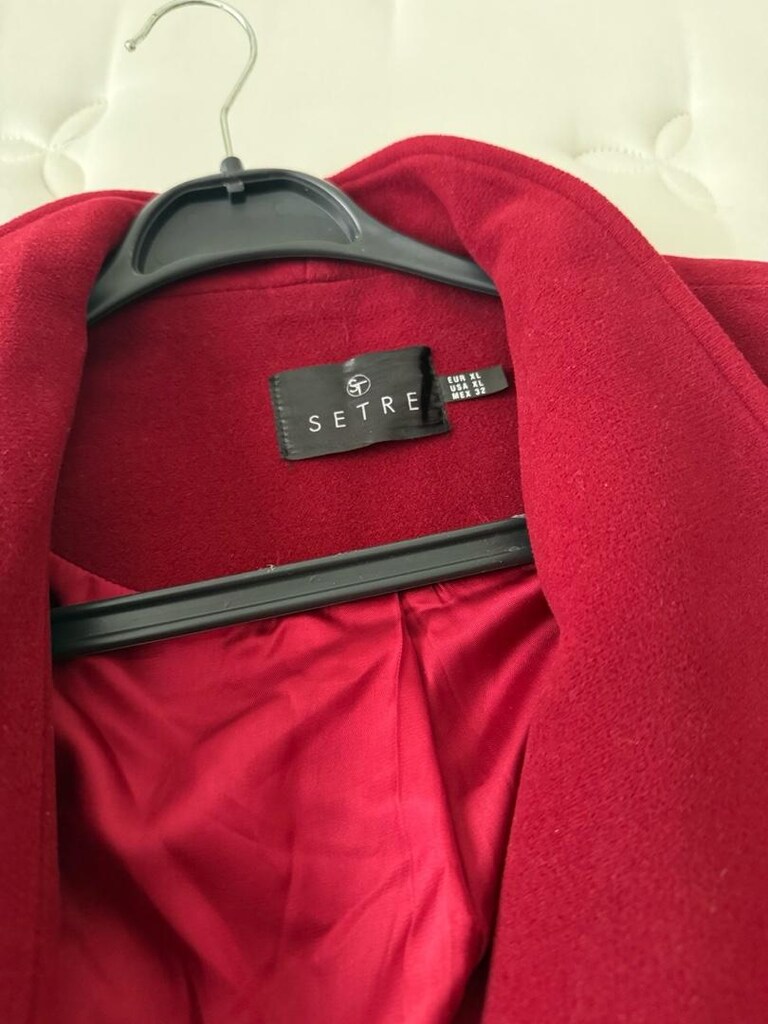 bordo taş kaşe kaban - 4