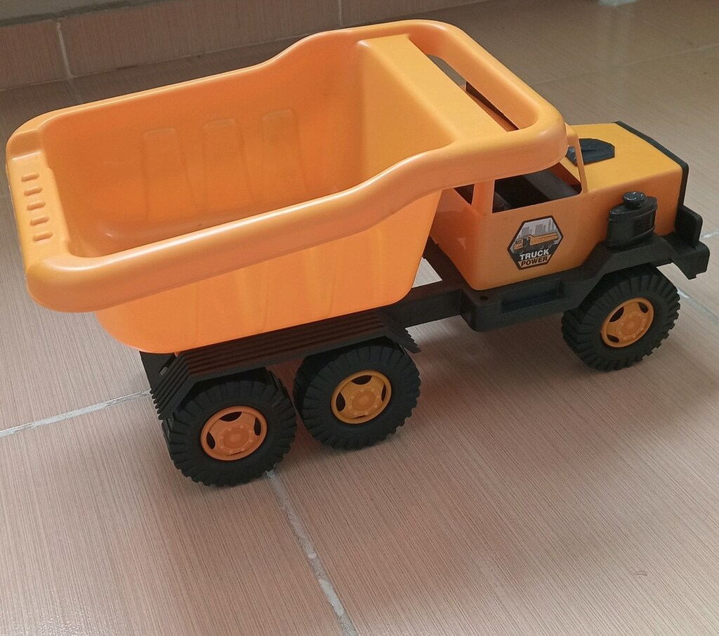 ikili oyuncak kamyon kepçe - 3