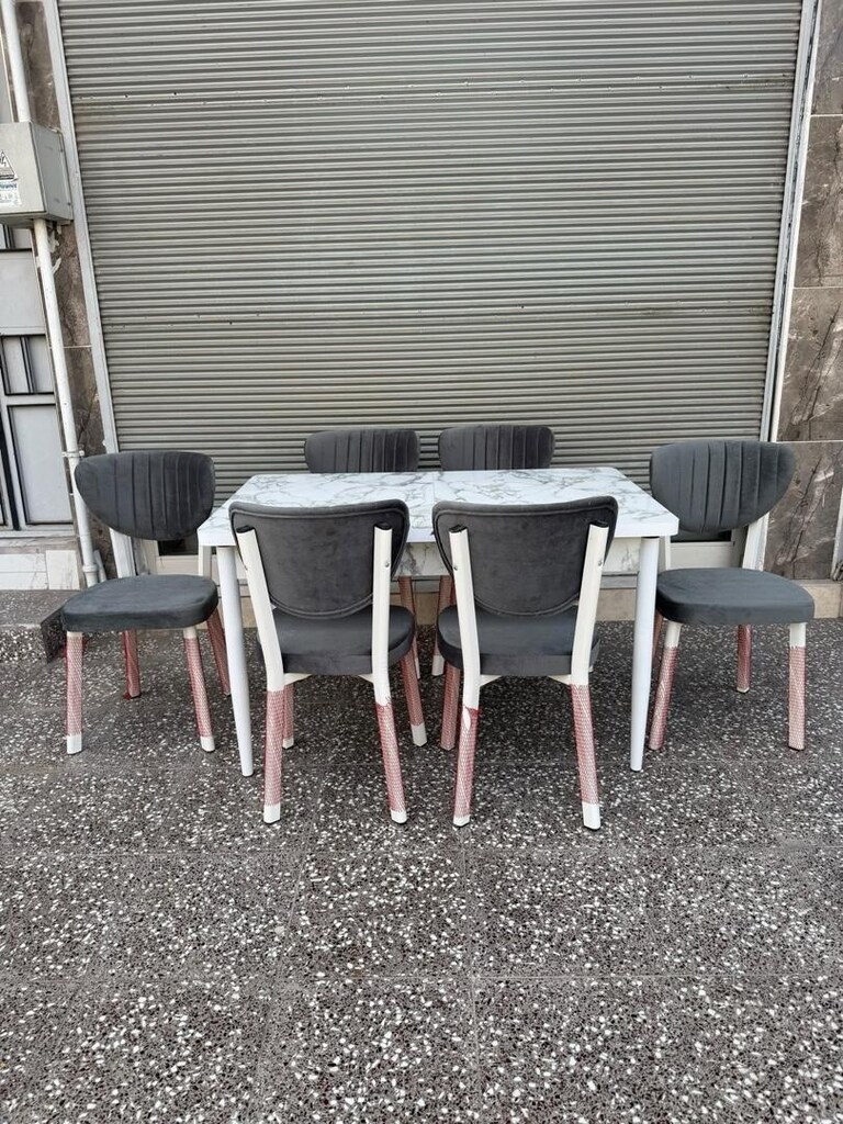 LÜX AÇILIR MASA 6 ADET SANDALYE TAKIMI - 2