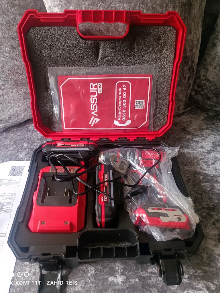 ASSUR PRO 125 13MM ÇELİK MANDREN ÇİFT BATARYALI KALİTELİ MATKAP - 9