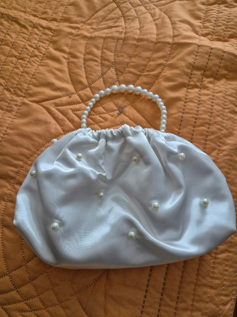 Abiye incili saten çanta - 2