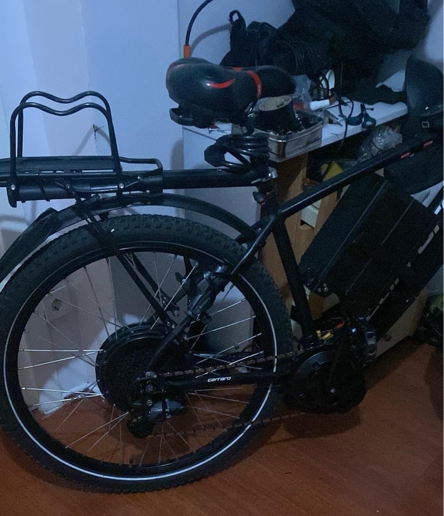 Carraro e-bike tongsheng mid drive + hub motor 3000 watt 40 ah pil - 2