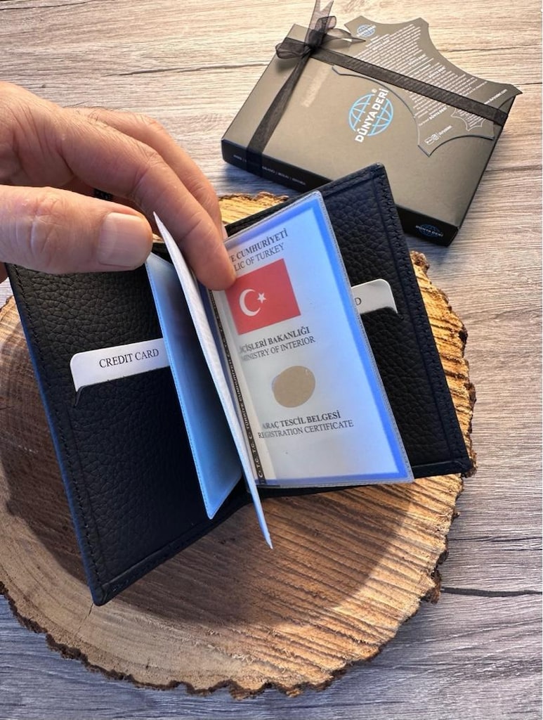 Mini Cooper Deri Ruhsat Kabı Cüzdanı. Orjinal Deri. - 15