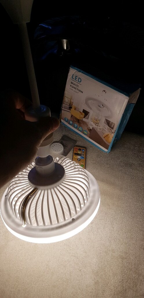 Çok fonksiyonlu tavan vantilatör led ışık hem renk seçeneği sıfır kuma - 16