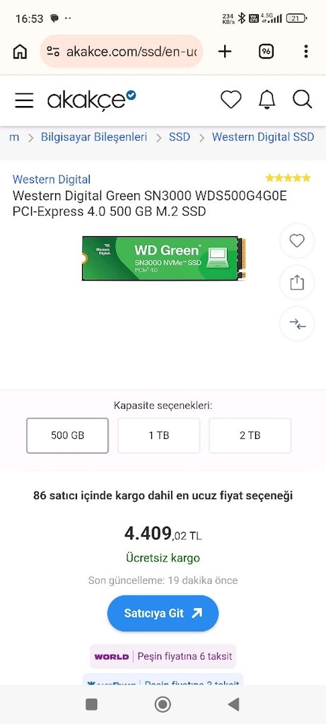 Oyuncu Bilgisayarı Rtx 5050 Ryzen 5 7500f 16Gb Ddr5Ram 500gb ssd - 5