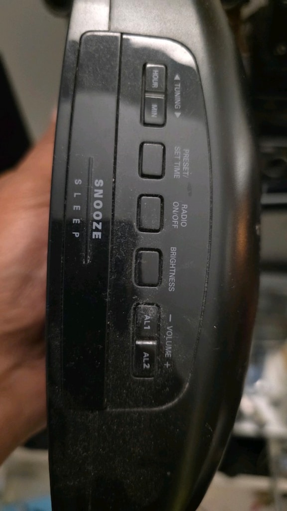 Philips AJ3400, büyük yeşil LED ekranlı, dijital FM radyolu saat - 2
