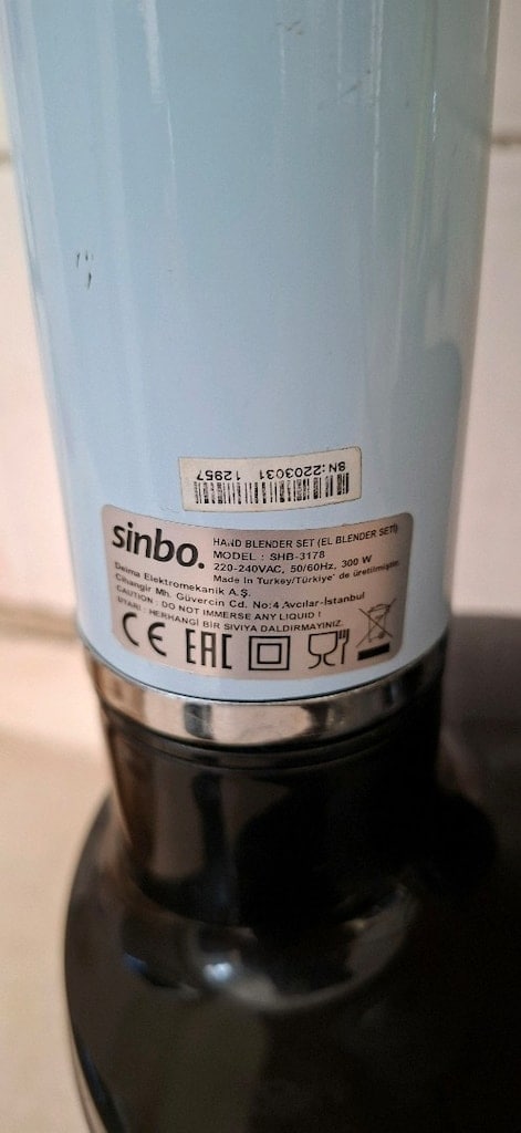 Sinbo SHB-3178 1000W Çoklu Set El Blenderi 1,5 lt Doğrayıcı (Sorunlu) - 7