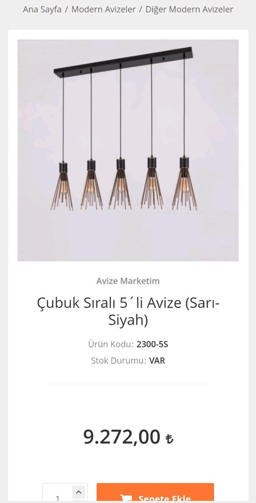 Led tavan avize 5 li 3 lü tekli duvar aplik şeklinde - 4