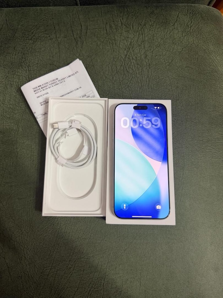 iphone 17pro max (21 ay garantili pil 100) - 4
