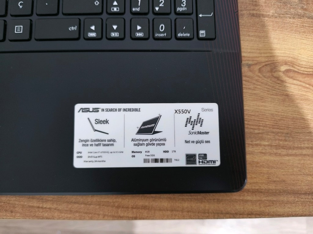 Asus X550V Oyuncu Bilgisayar - 4